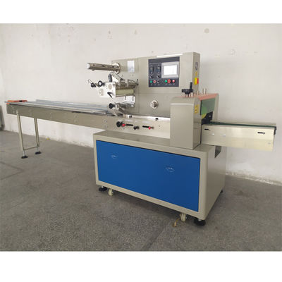 220V 2.8Kw 600mm Film Horizontal Flow Wrapper Machine